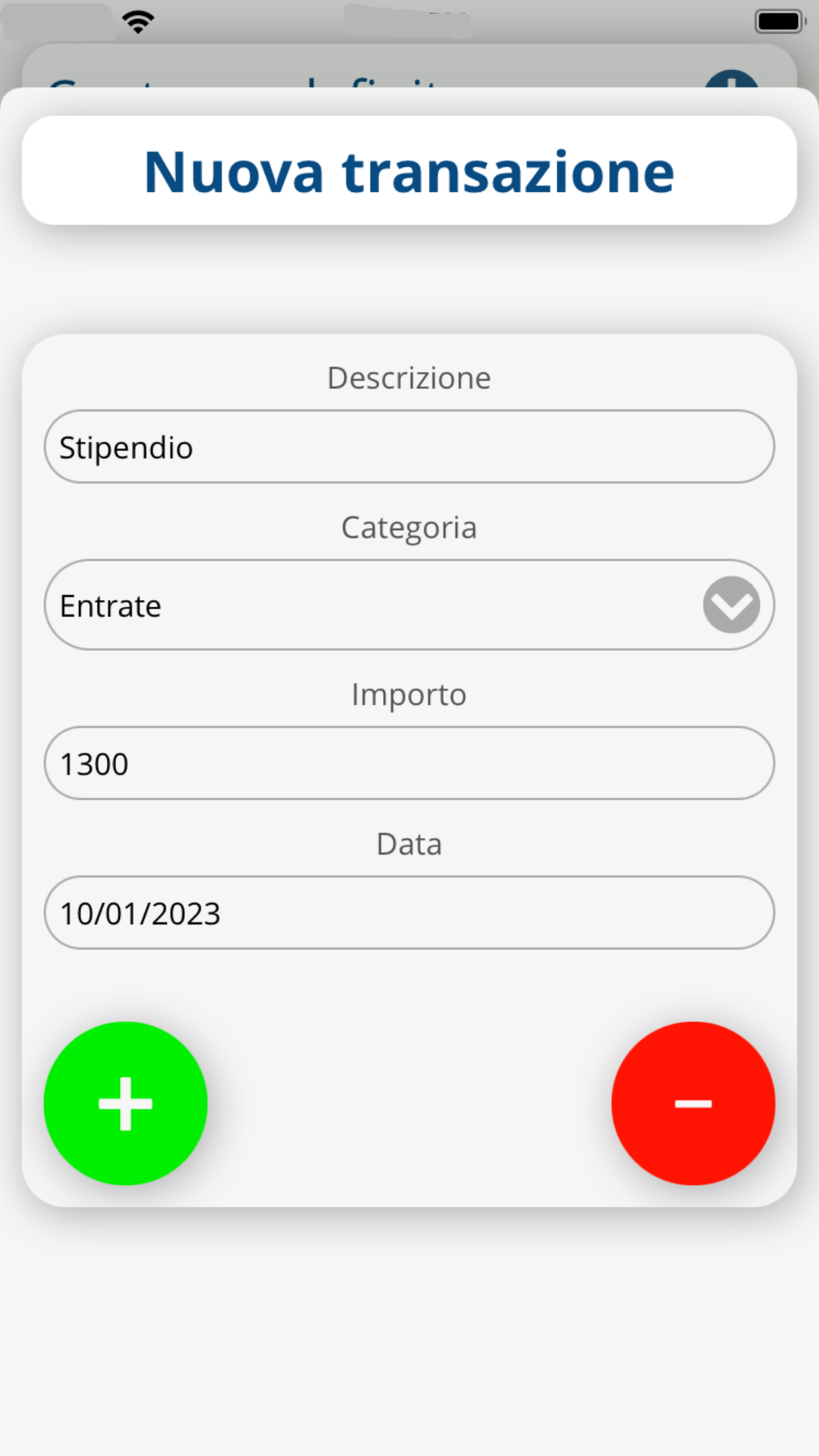 Bilancio Famigliare